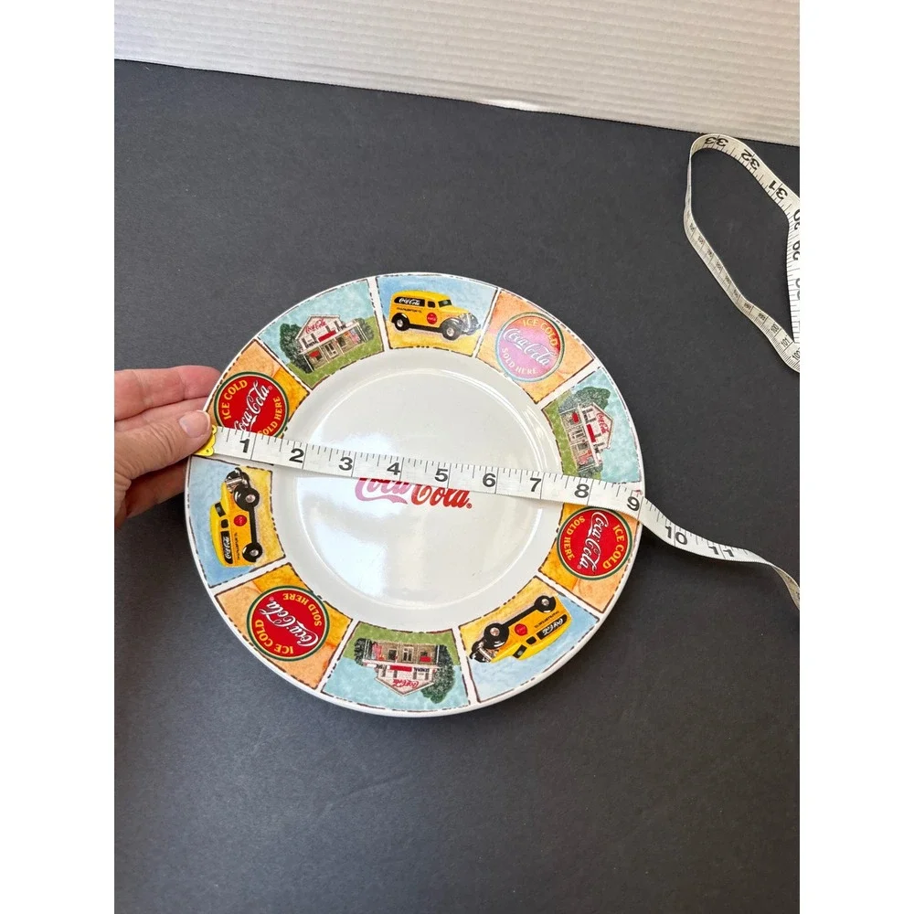Coca-Cola Gibson Dinner Plate Vintage Delivery Truck General Store Retro 9.25
